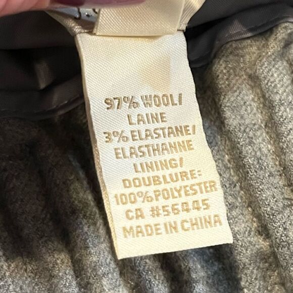 J. CREW Wool Mini Skirt Gray Women’s Size 00 - Picture 6 of 6